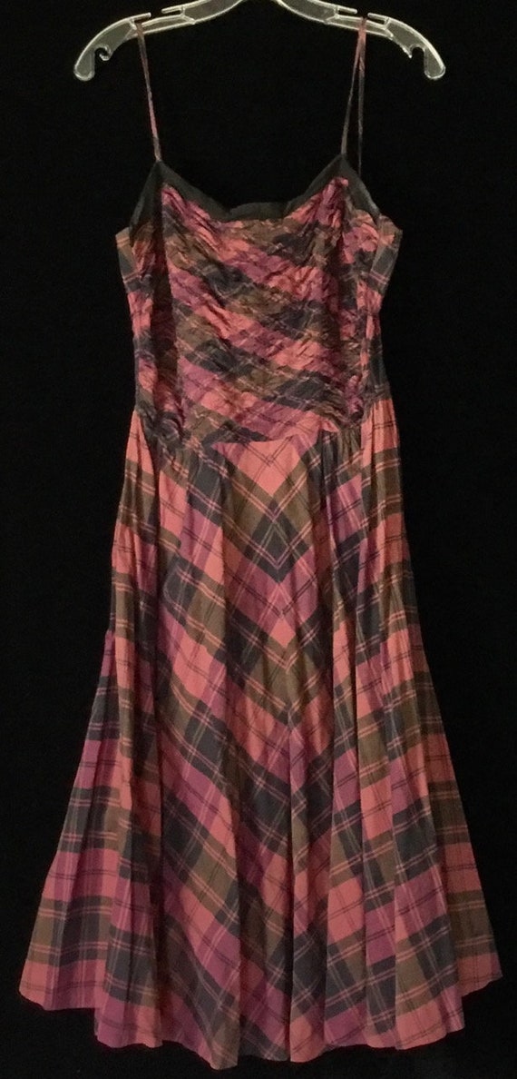 Vintage 1950s Plaid Sundress