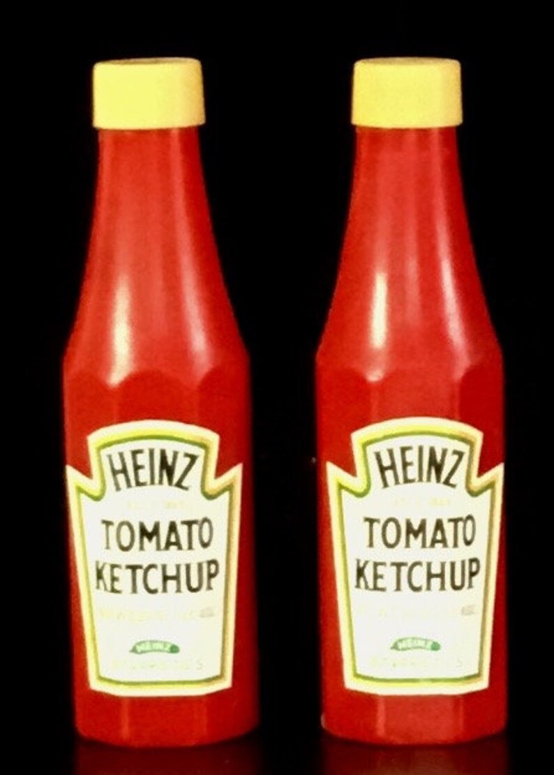 Vintage 1960s Heinz Ketchup Salt and Pepper Shakers Etsy