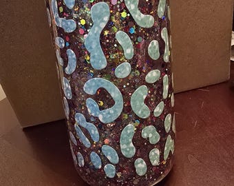 Leopard Glitter Tumbler