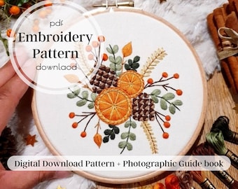 PDF Download, hand embroidery pdf, festive embroidery, Christmas hand embroidery, digital pdf, festive embroidery pattern, pattern download