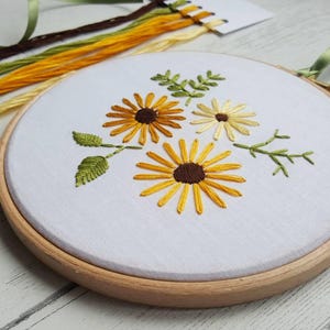 Sunshine hand Embroidery Kit, Stitch kit, Craft Kit, Needle work, friendship Gift, craft therapy, Embroidery kits, hand embroidery kit