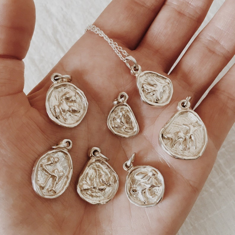 Wisdom Totem Recycled 925 Silver. Silver Spirit Animal Pendant Sunday/'s Child Silver Wolf Necklace Spirit Animal Wolf Totem Necklace