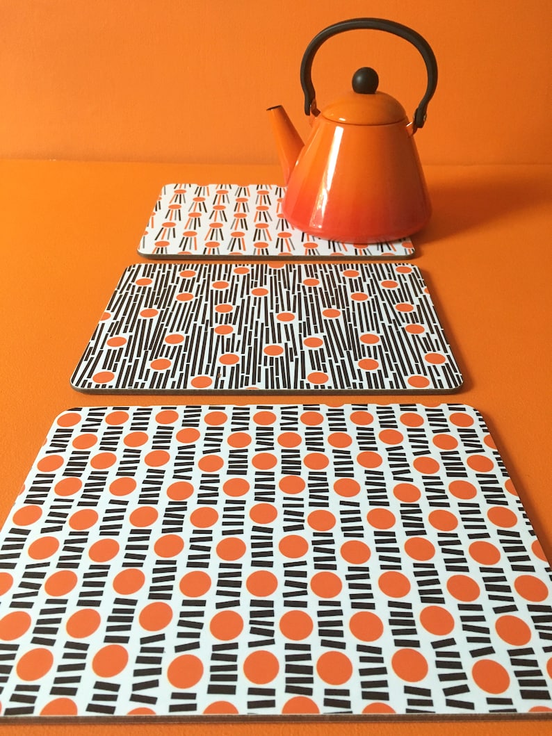 Cork Placemats Set of 4 Placemats 4 Tablemats Melamine Etsy UK