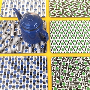 8 Cork tablemats | green placemats, midcentury modern tablemats | placemats uk, blue placemats, melamine placemats | cork placemat
