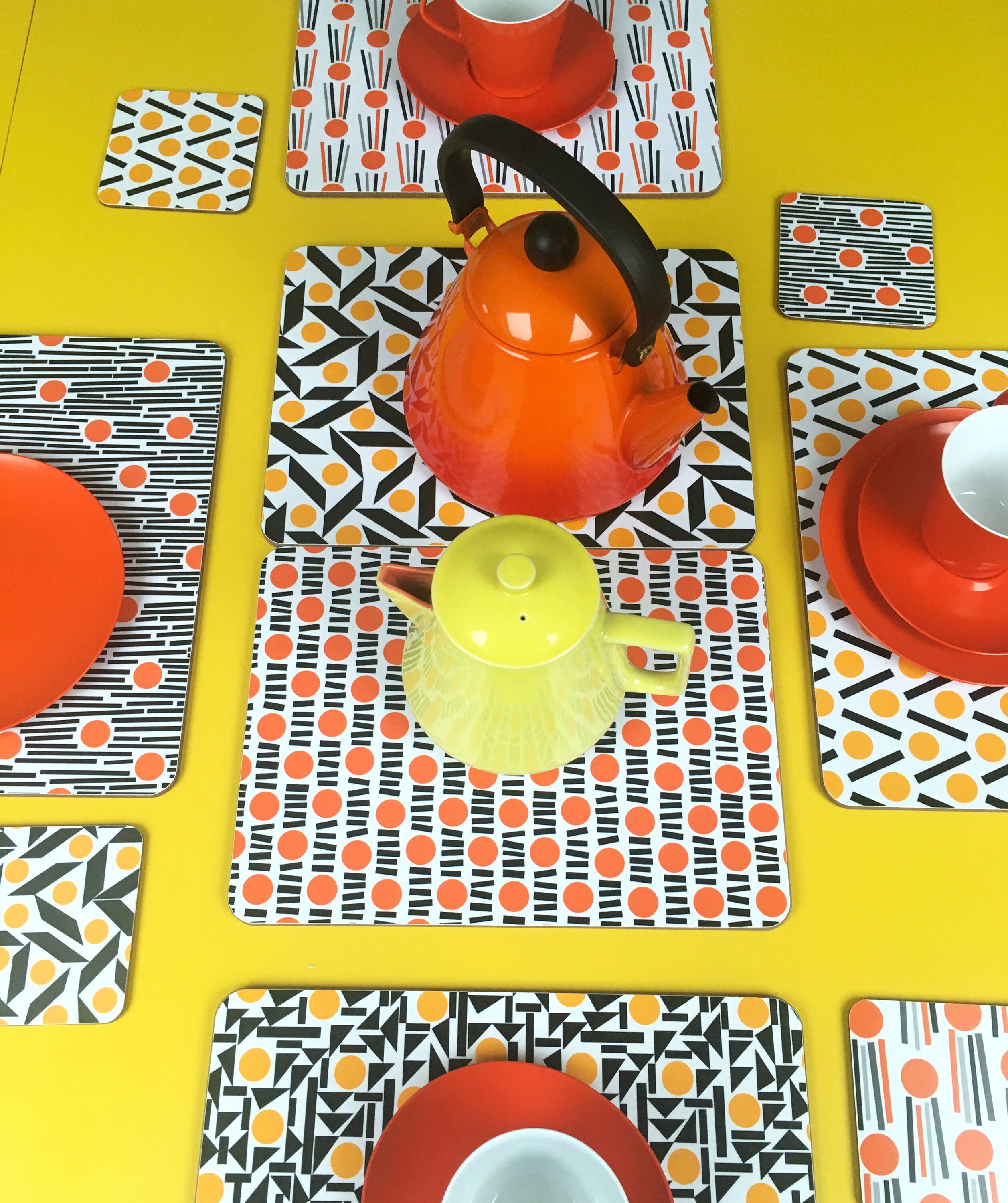 Cork Placemats Set of 2 Orange Placemats Melamine Tablemat Etsy Sweden