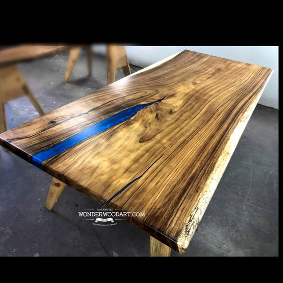 Wood slab 2024 resin table