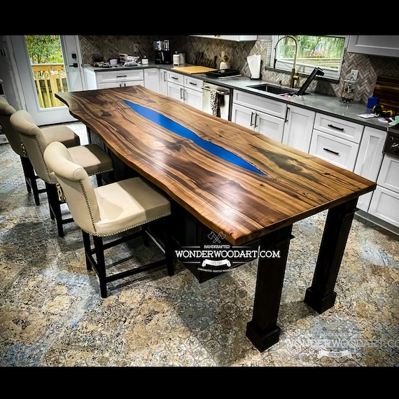 Resin on sale slab table
