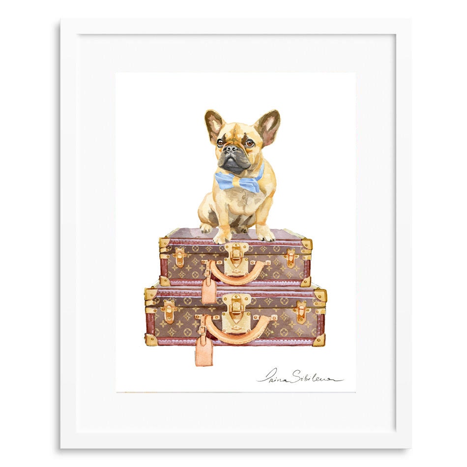 Louis Vuitton Dog French Bulldog Gifts Louis Vuitton French Etsy