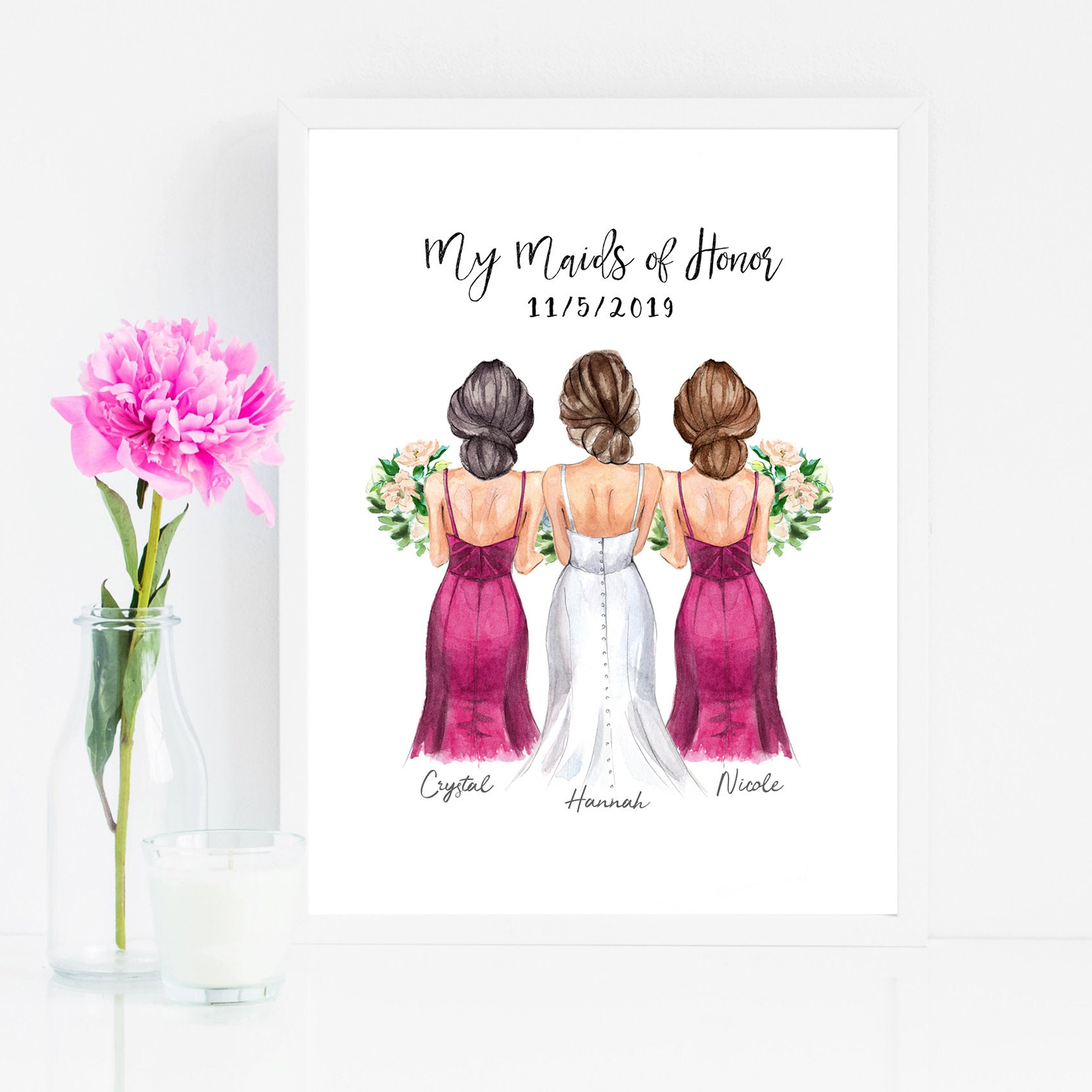 Customized Bridesmaid Gift ideas Bridesmaids Gift Gifts for Etsy