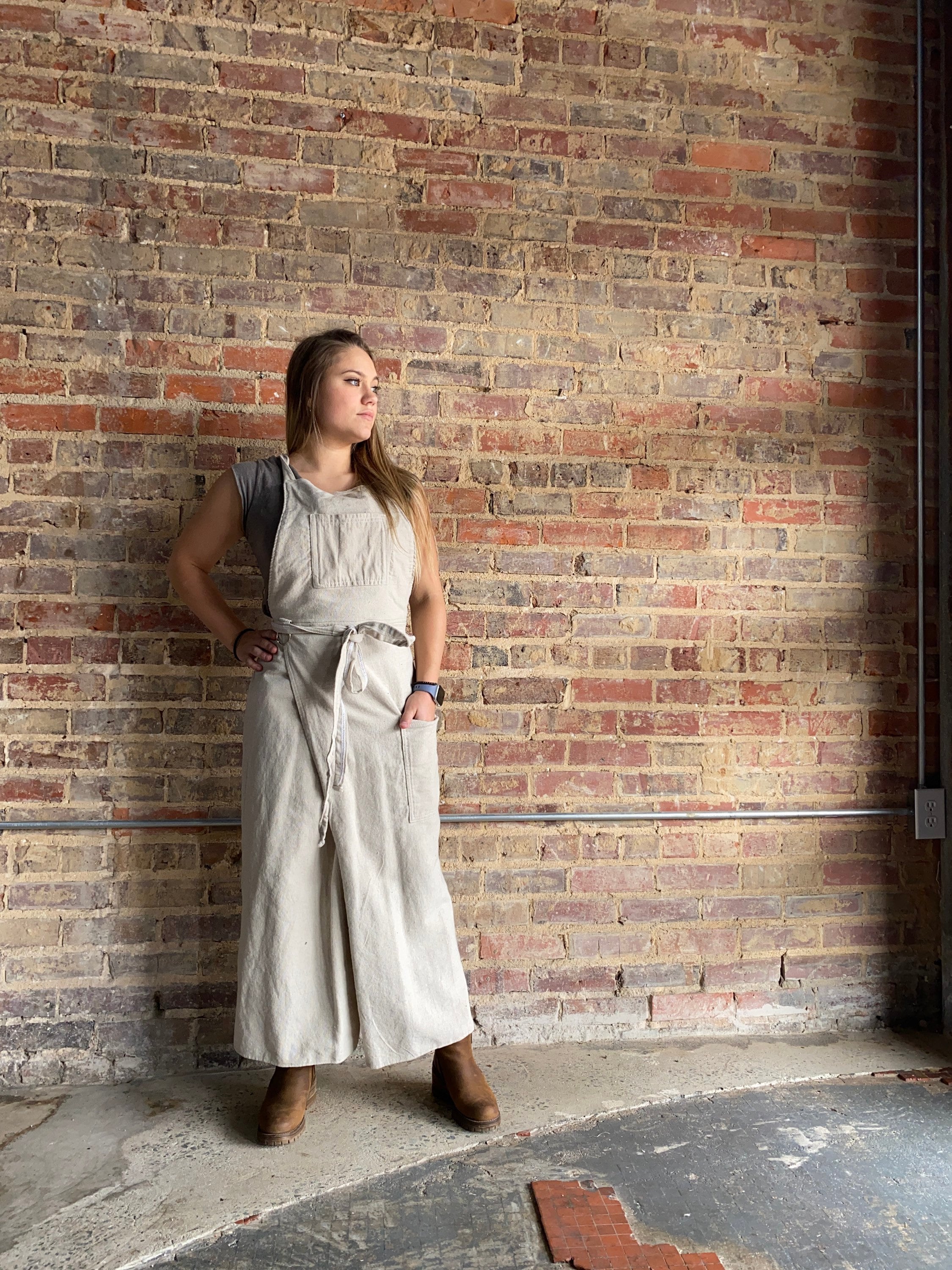 Natural Durable Cotton Canvas Pottery Apron Ceramic Apron Etsy Canada