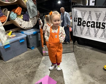 KIDS! Durable cotton canvas pottery apron ceramic apron throwing apron clay apron  "walking apron" Because it has legs!