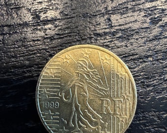 rare French 50 cents euro 1999
