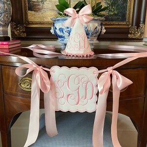 Monogrammed Birthday Hat and Banner