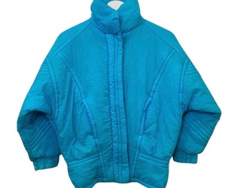 80's Ski Jacket, Bright Blue, Jackets and Coats, Winter Jacket, Retro Ski, Extra Small xs Jacket, 1980s Ski Jacket, Athletic Outdoor