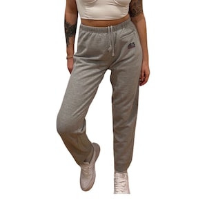Pantalones deportivos grises con raíces Y2K vintage: ropa cómoda de los años 2000, excelente estado, talla mediana, ropa de calle