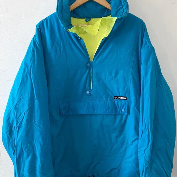 80’s Ski Jacket, Winter Ski Jacket, Snowboard Jacket Vintage Ski Jacket Athletic Winter Coat, Unisex Adult Outerwear Retro Neon Ski Parka