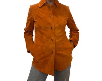 burnt orange suede jacket
