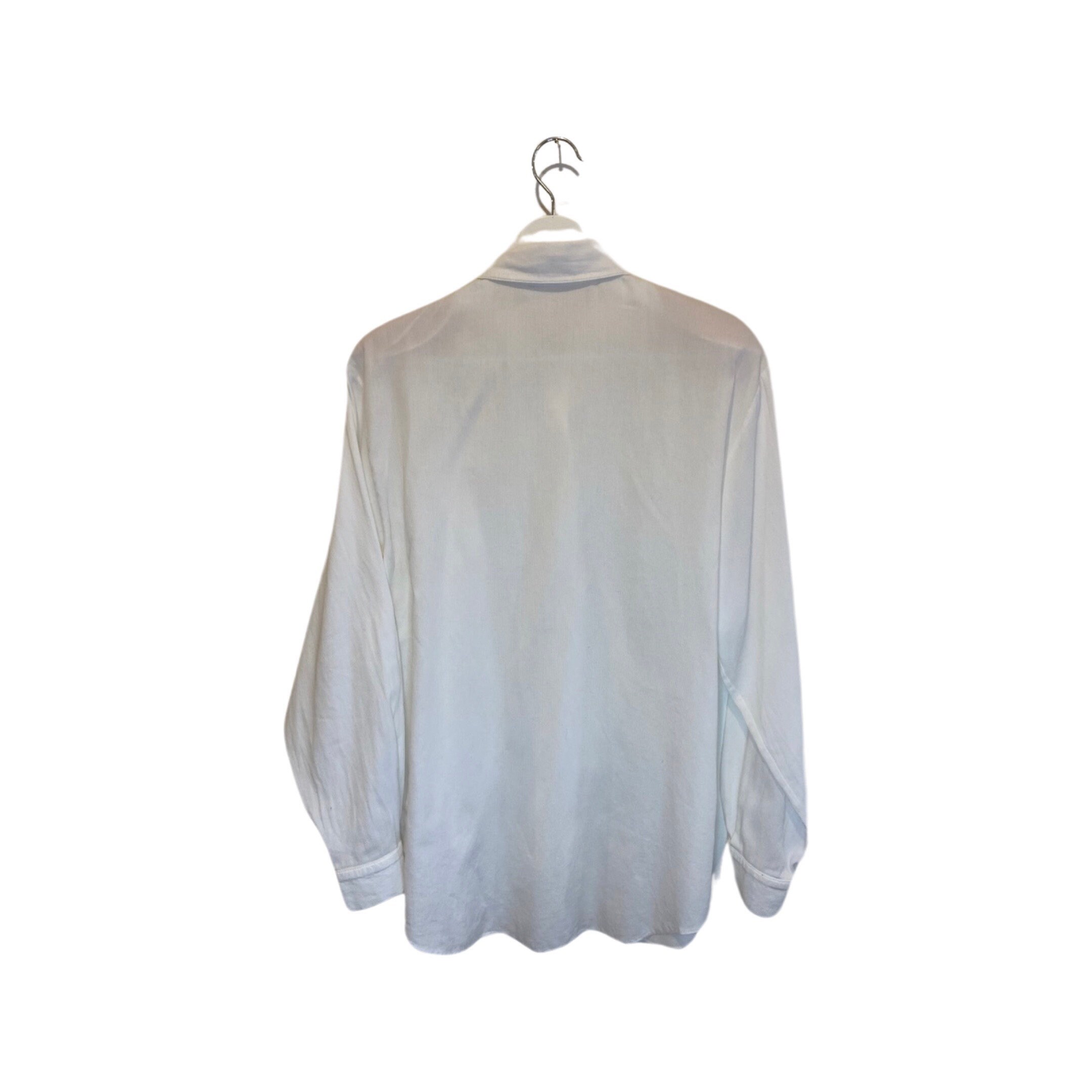 Vintage Light Wash Relaxed Denim Button Blouse main image 0