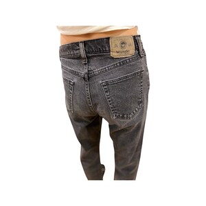 Wrangler Jeans Size 30 Black Denim, Baggy Jeans, Wrangler, Vintage Jeans, size 26 image 2