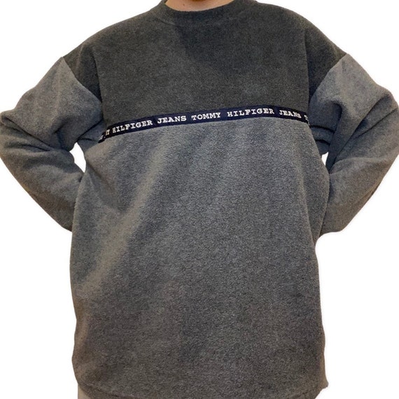 Tommy Hilfiger, 90's Fleece Sweater Warm Cozy Jum… - image 3