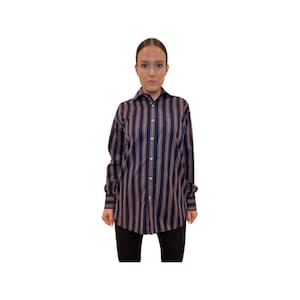 Tommy Hilfiger Vintage button up shirt, stripped, size small, dress shirt, long sleeve button down shirt, 80s pin stripped blouse
