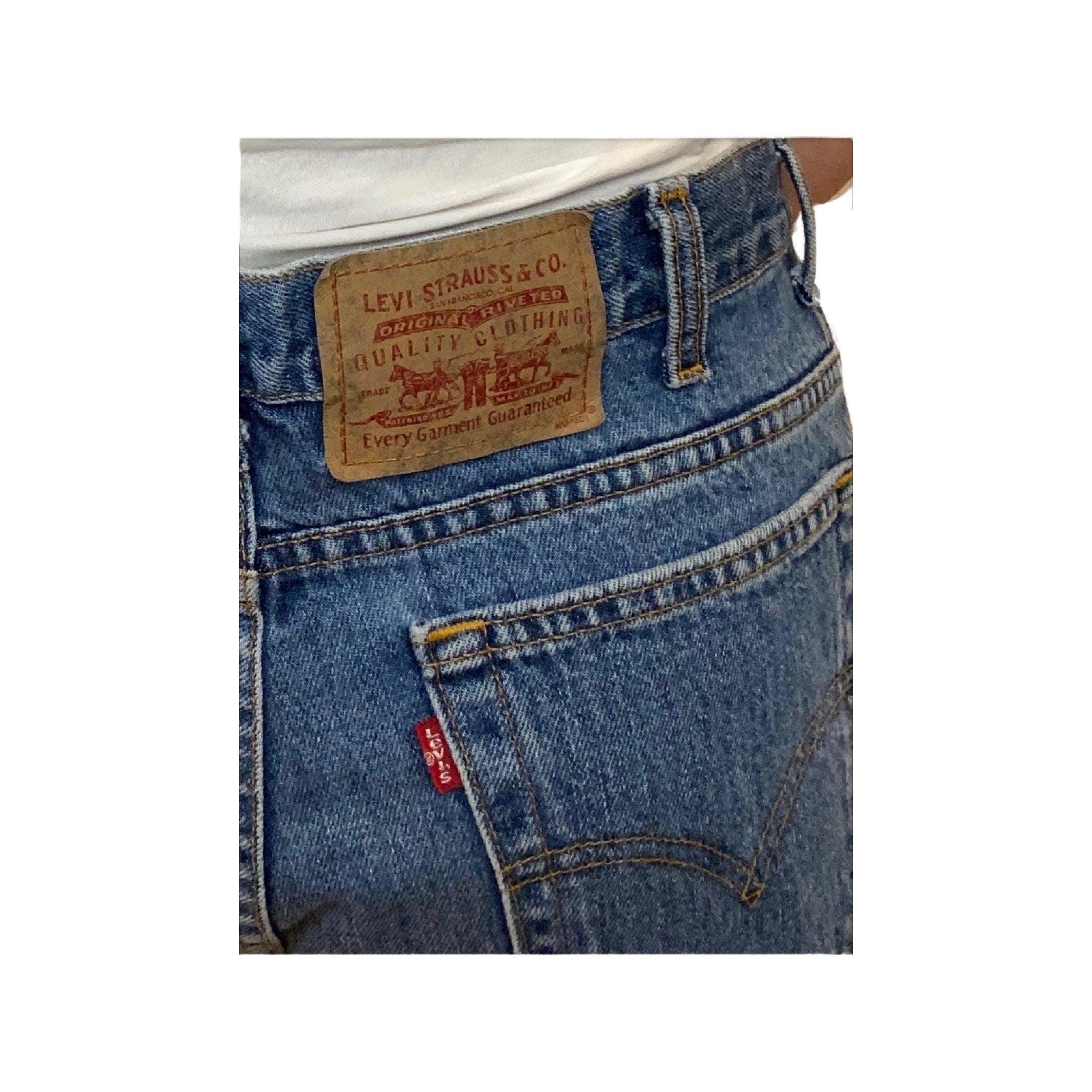 Vintage Levi's Jeans, Blue Wash Denim, 90s Baggy Fit (W34 L30) - Etsy