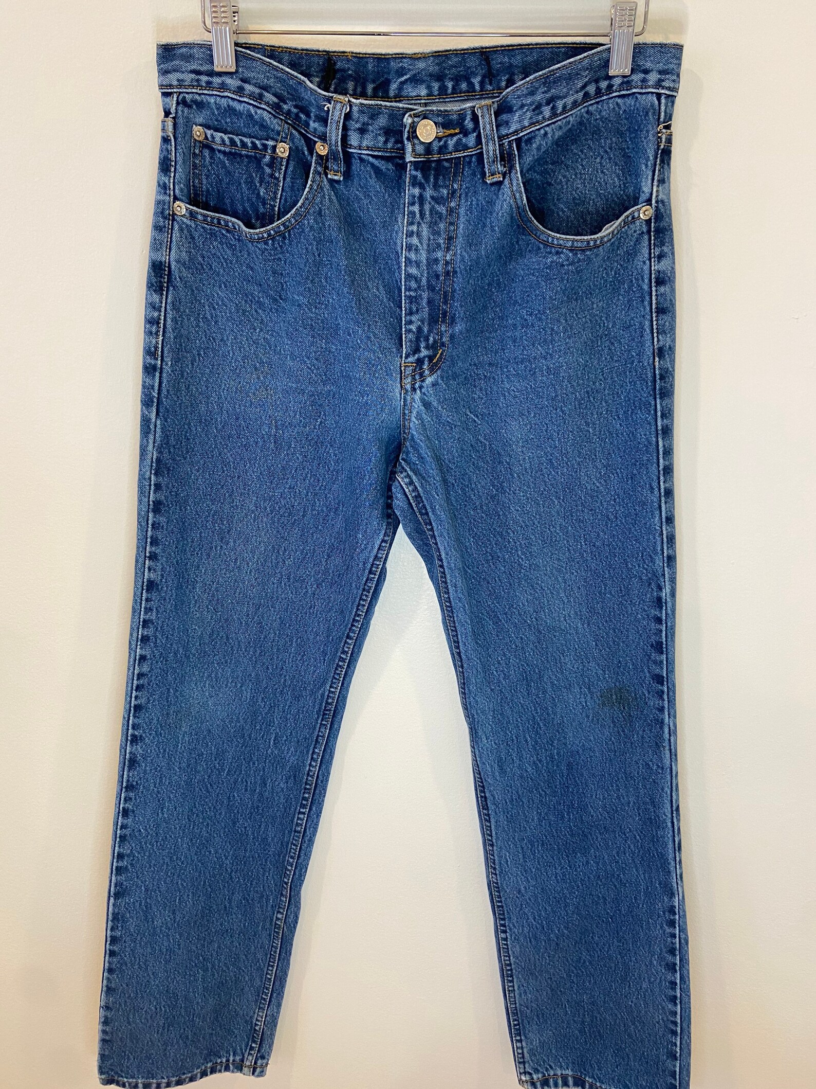 Vintage Levis 501 90s jeans blue wash Levi denim 34 pants | Etsy