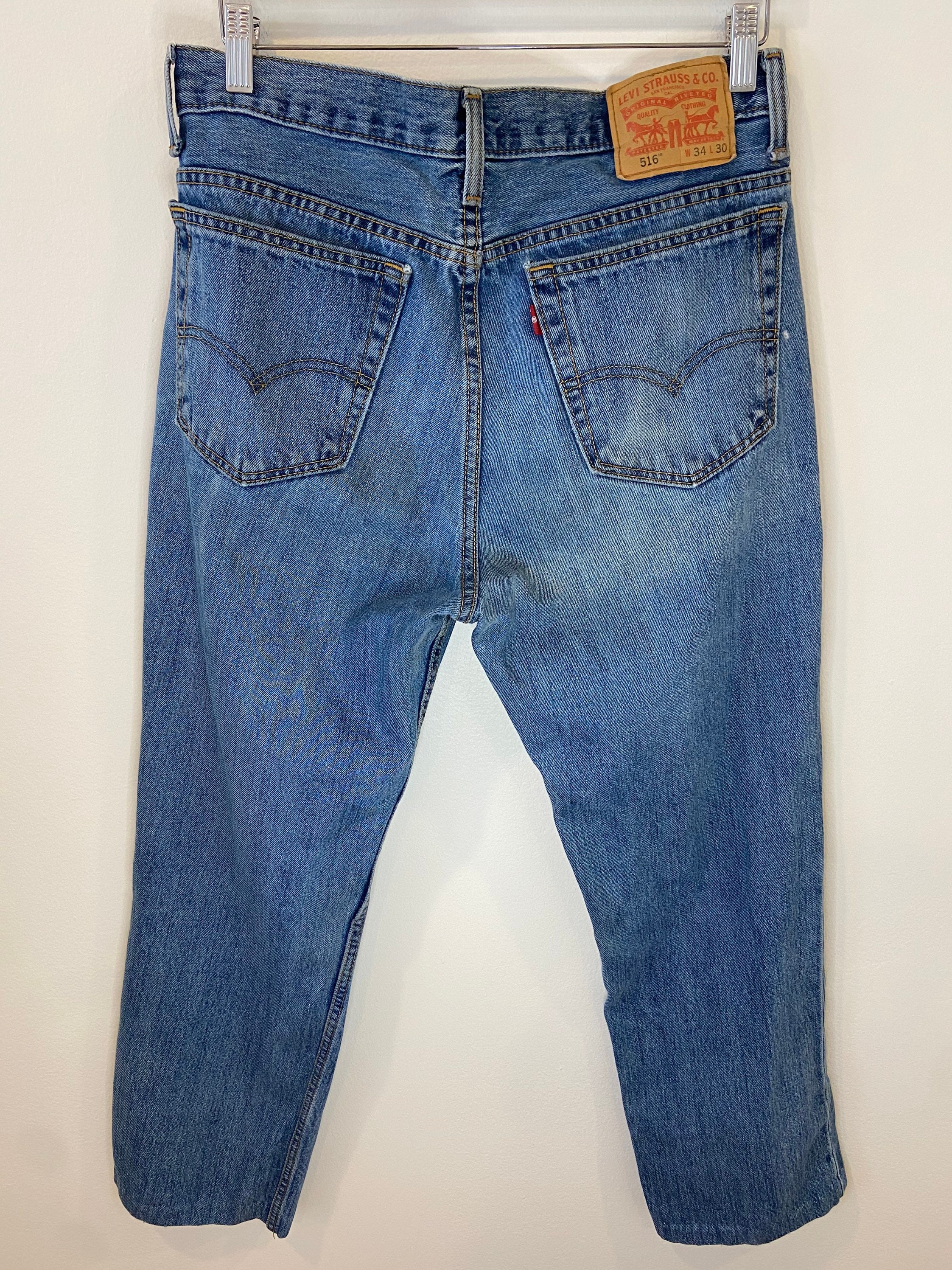 Vintage Levis 516 Jeans Size W34 L30 Vintage Jeans Denim | Etsy Australia