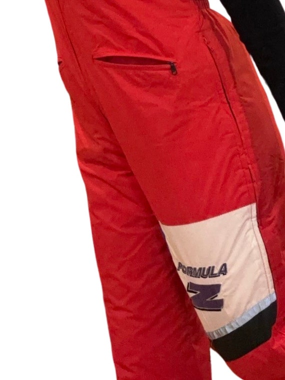 Vintage Suspender Snow Pants - Retro Ski Pants - … - image 6