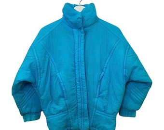 80&#39;s Ski Jacket, Bright Blue, Jackets and Coats, Winter Jacket, Retro Ski, Extra Small xs Jacket, 1980s Ski Jacket, Athletic Outdoor