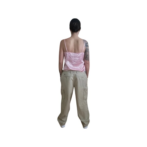 Y2K Cargo Pants - Perfect Baggy Beige Tommy Hilfi… - image 6