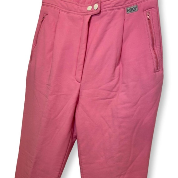 80's Snow Pants, Vintage pink ski pants, fitted s… - image 6