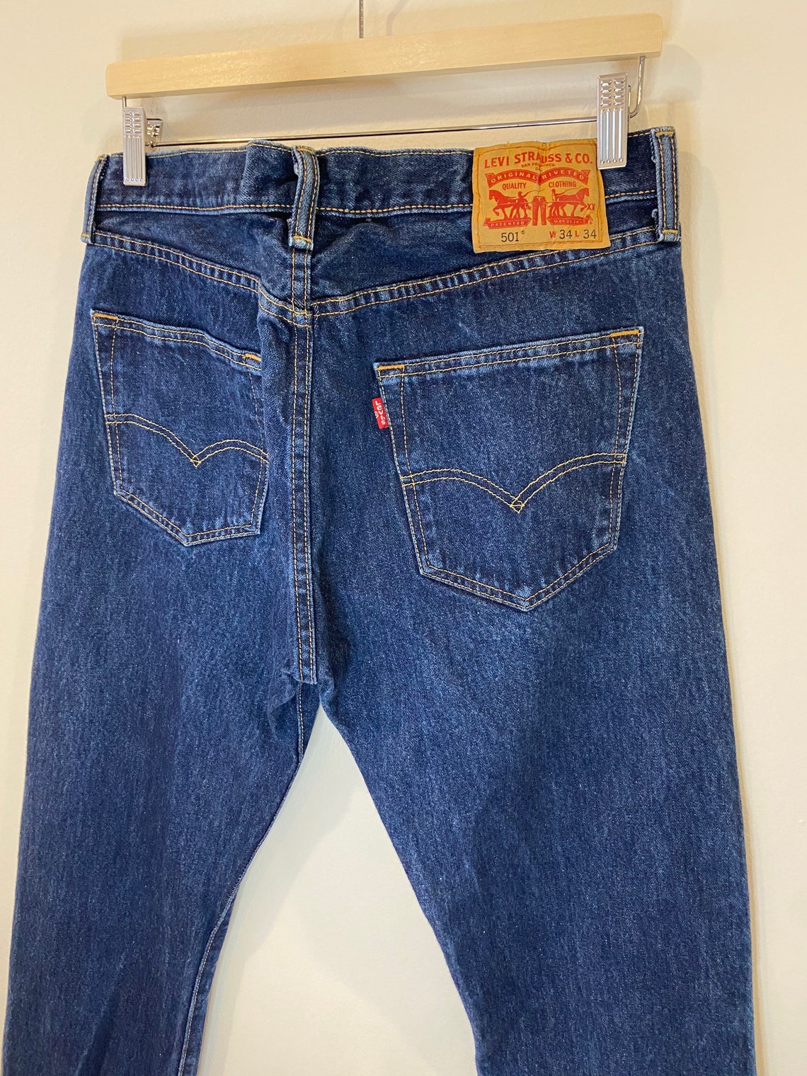 Vintage Levis 501 jeans size W34 L34 | Etsy