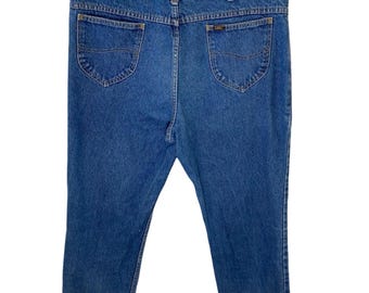 Vintage Lee Jeans, 90s Baggy Wide Leg Denim (W38 L32)
