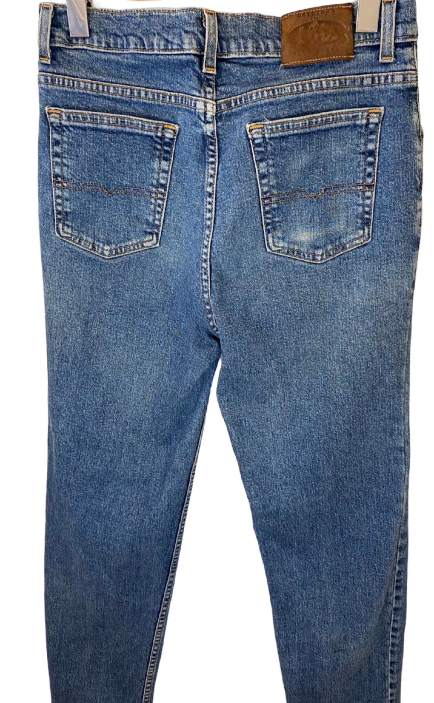 デニム・ジーパン LOIS JEANS BLUE DENIM COTTON JEANS Lois Jeans, Vintage Jeans, Denim Blue Wash Jeans, 90s Skinny