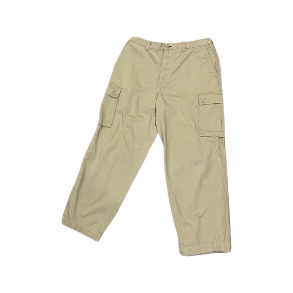 Y2K Cargo Pants - Perfect Baggy Beige Tommy Hilfi… - image 10