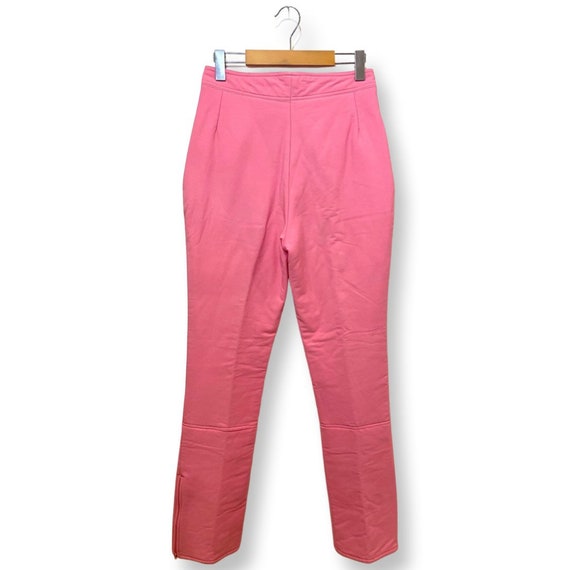 80's Snow Pants, Vintage pink ski pants, fitted s… - image 2