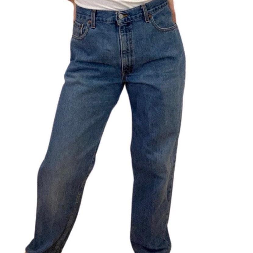 Vintage Levi's Jeans, Blue Wash Denim, 90s Baggy Fit (W34 L30) - Etsy