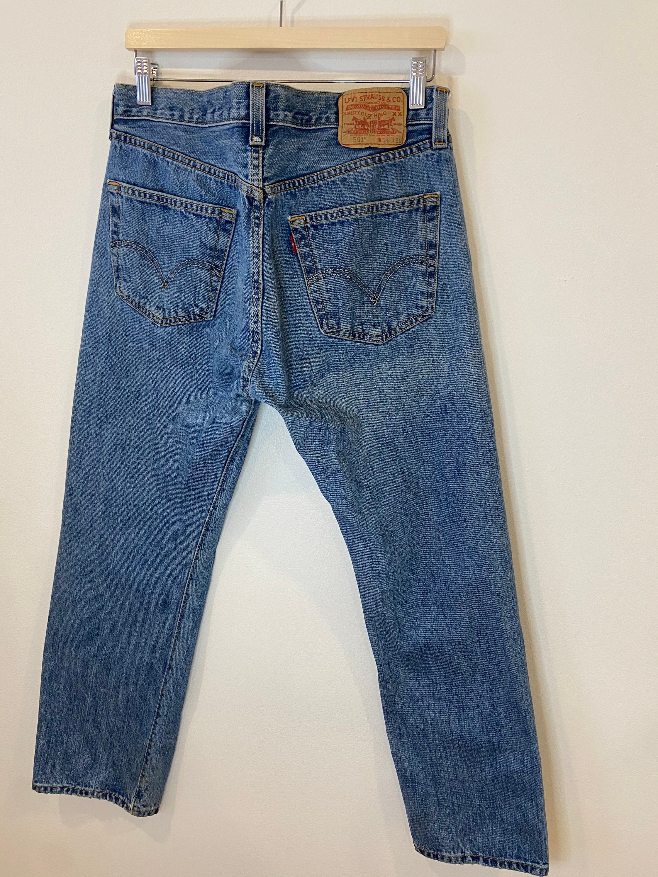 Vintage Levis 501xx Jeans Size W34 L30 Vintage Jeans Denim - Etsy Australia