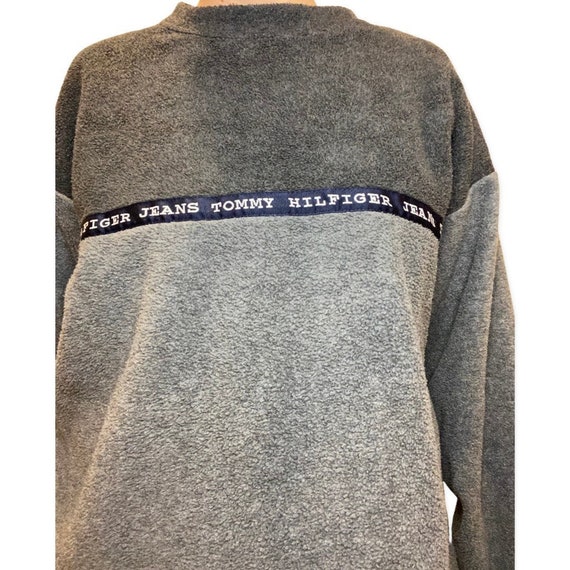 Tommy Hilfiger, 90's Fleece Sweater Warm Cozy Jum… - image 6