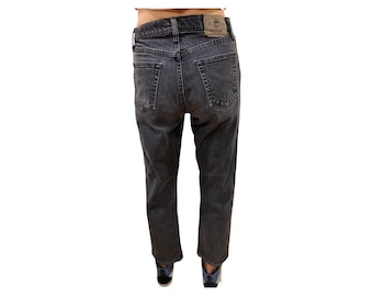 Wrangler Jeans Size 30 Black Denim, Baggy Jeans, Wrangler, Vintage Jeans, size 26