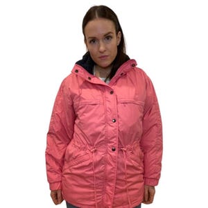 80&#39;s Ski Jacket, Pink Puffer Coat, Puffy Jacket Coat, Winter Jacket, Retro Ski, Down Filled Coat, Medium, 1980s Ski Jacket,