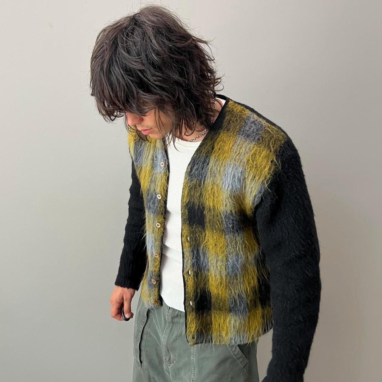 Rare Vintage Mohair Cardigan • From the 60s/70s • Van Heusen