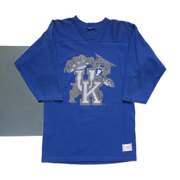 Vintage University of Kentucky Wildcats Single Stitch Quarter Sleeve T-shirt