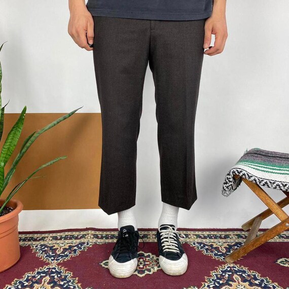 Pantalones Y Chinos Hombre | Reclaimed Vintage Pantalones De Vestir Color  Piedra De Pernera Ancha Piedra — The Spirit