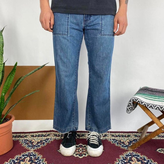 Vintage GAP Army Raw Hem Jeans - image 1