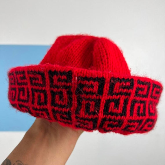 Red Wool Bucket Hat