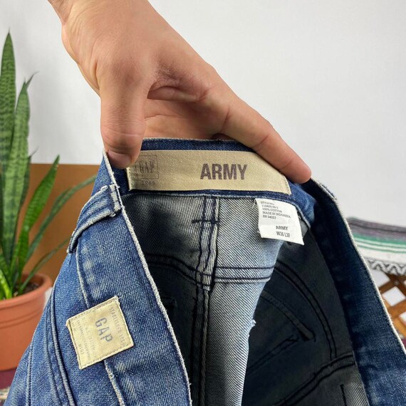 Vintage GAP Army Raw Hem Jeans - image 4