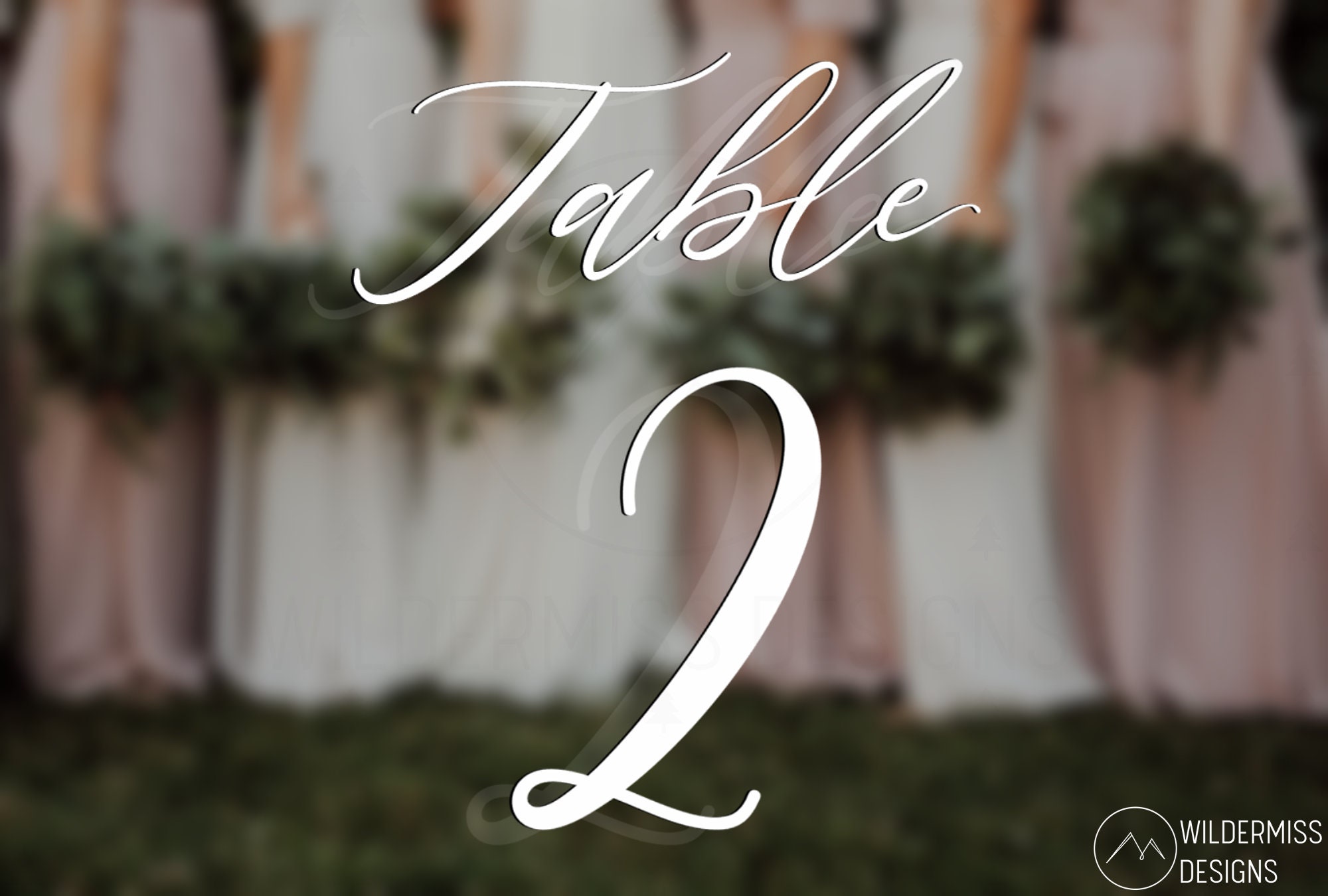 Wedding Table Numbers Vinyl Decals Table Number Decals Etsy