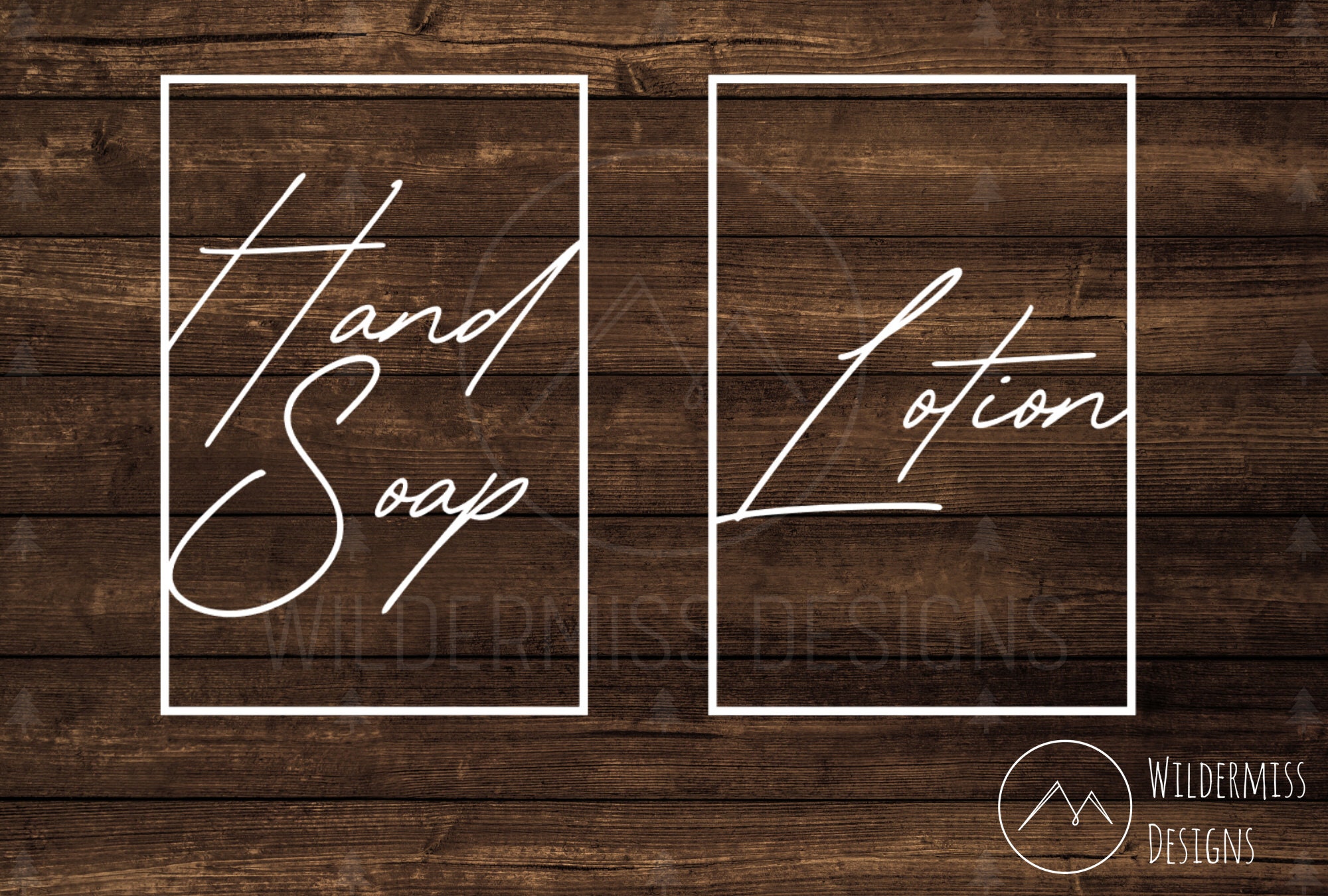 Hand Soap Decal SET 2 Hand Lotion Decals Bathroom Decals Etsy